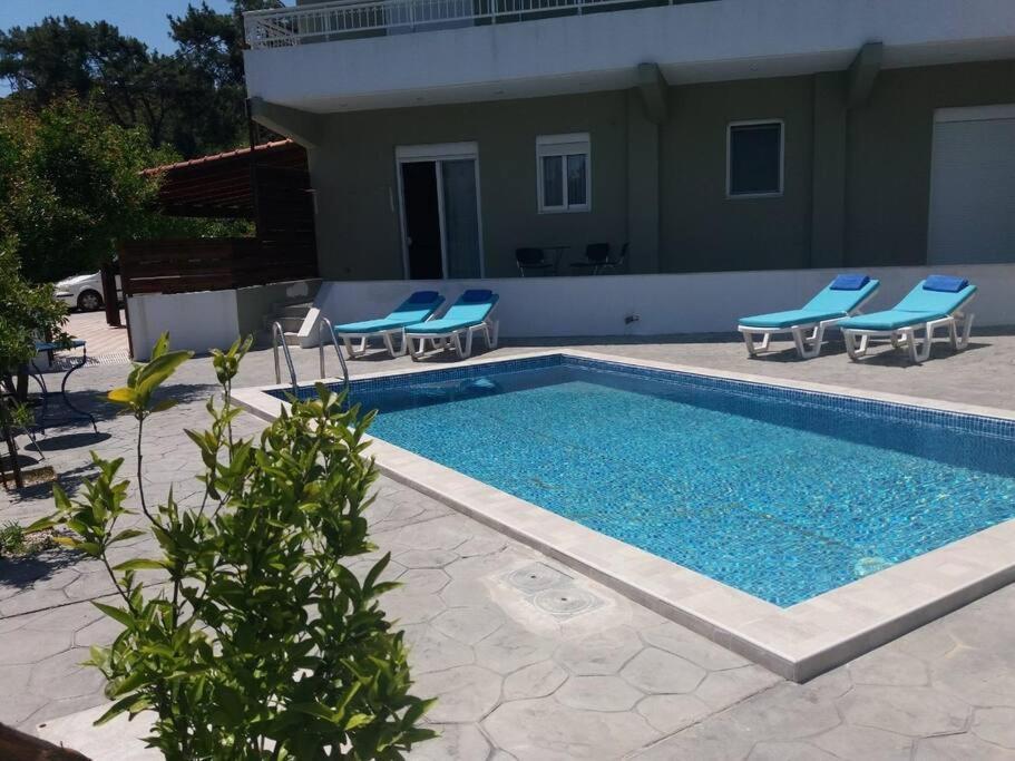 Greek Style Ground Floor Apartment & Pool Ialysos  Luaran gambar