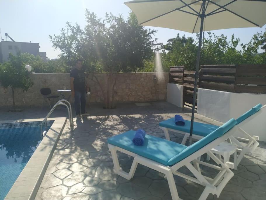 Greek Style Ground Floor Apartment & Pool Ialysos  Luaran gambar